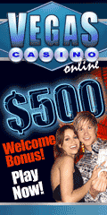 $500 Welcome Bonus. 20-line Video Slots.