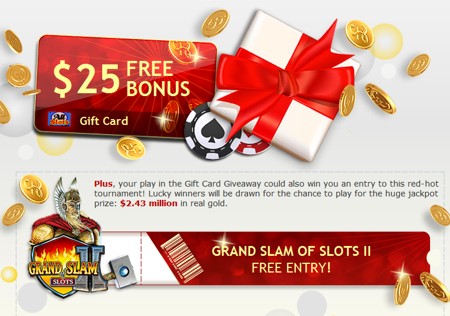 25 gift card grand slam of slots