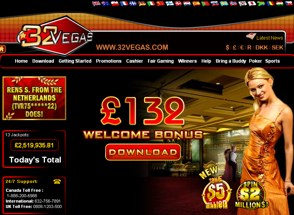 32vegas screen