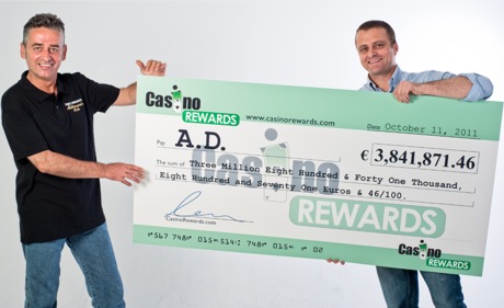 A D 3841871 jackpot cheque