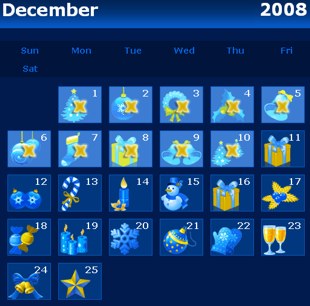 Europa Christmas calendar