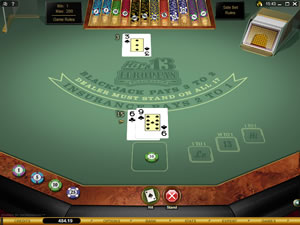 Hi Lo 13 European BlackJack Game