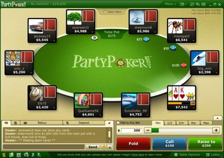 Party Poker New Lobby