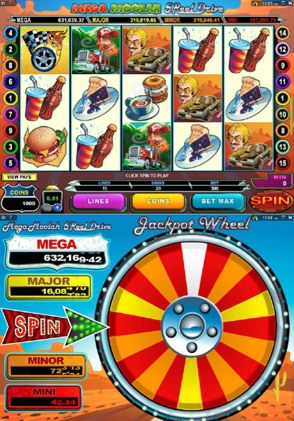 mega moolah 5 reel drive jackpot wheel