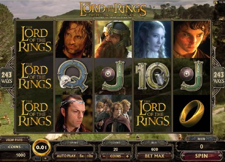 the lord of the rings slot