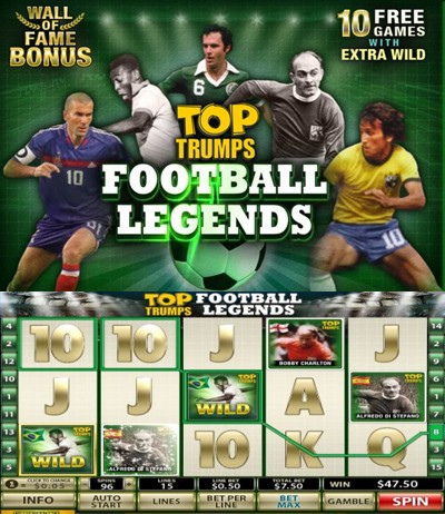 top football legends slot playtech